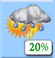 Monday: Slight Chance Showers And Thunderstorms